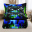 Gamepad Comforter Set for Boys,Queen Size Bedding Sets for Boys,Gamepad Printed Bedding Set with Quilt and Pillowcase(Game Controller Queen)