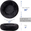 Washable Dog round Bed - Large Donut Dog Bed, Comfy Calming Cuddler