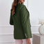 Ashirexll Winter Jackets for Women, Winter Coats for Women, Womens Solid Color Long Sleeve Turndown Collar Button up Casual Blazer Jacket No Hood