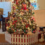 4 Pcs 11.8X19.7Inch White Plastic Picket Fence Christmas Xmas Tree Wedding Party Decoration Indoor Garden Border and Dog Cat Christmas Tree Protector (78.7 Inch in Total)