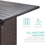 Best Choice Products 5-Piece Outdoor Wicker Bar Table Set for Patio, Poolside, Backyard W/Built-In Bottle Opener, Hidden Storage Shelf, Metal Tabletop, 4 Stools - Brown