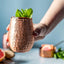 Kosdeg Copper Water Bottle - 34 Oz and Cup 12 Oz - a Hammered Ayurvedic Pure Copper Vessels for Drinking - Drink More Water, Lower Your Sugar Intake and Enjoy the Health Benefits Immediately