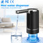 Foldable Water Dispenser with 1200Mah Lithium Battery for 5 Gallon Bottle, Automatic Stable Water Pump, Portable Drinking Water Jug Pump for Kitchen, Home, Office, Camping, Living Room, Beach (Black)