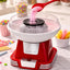 Retro Cotton Candy Machine with Spoon – Cotton Candy Maker for Home, Easy-Use Cotton Candy Machine for Kids, Durable Vintage Design, BPA & Lead-Free, Metallic Red