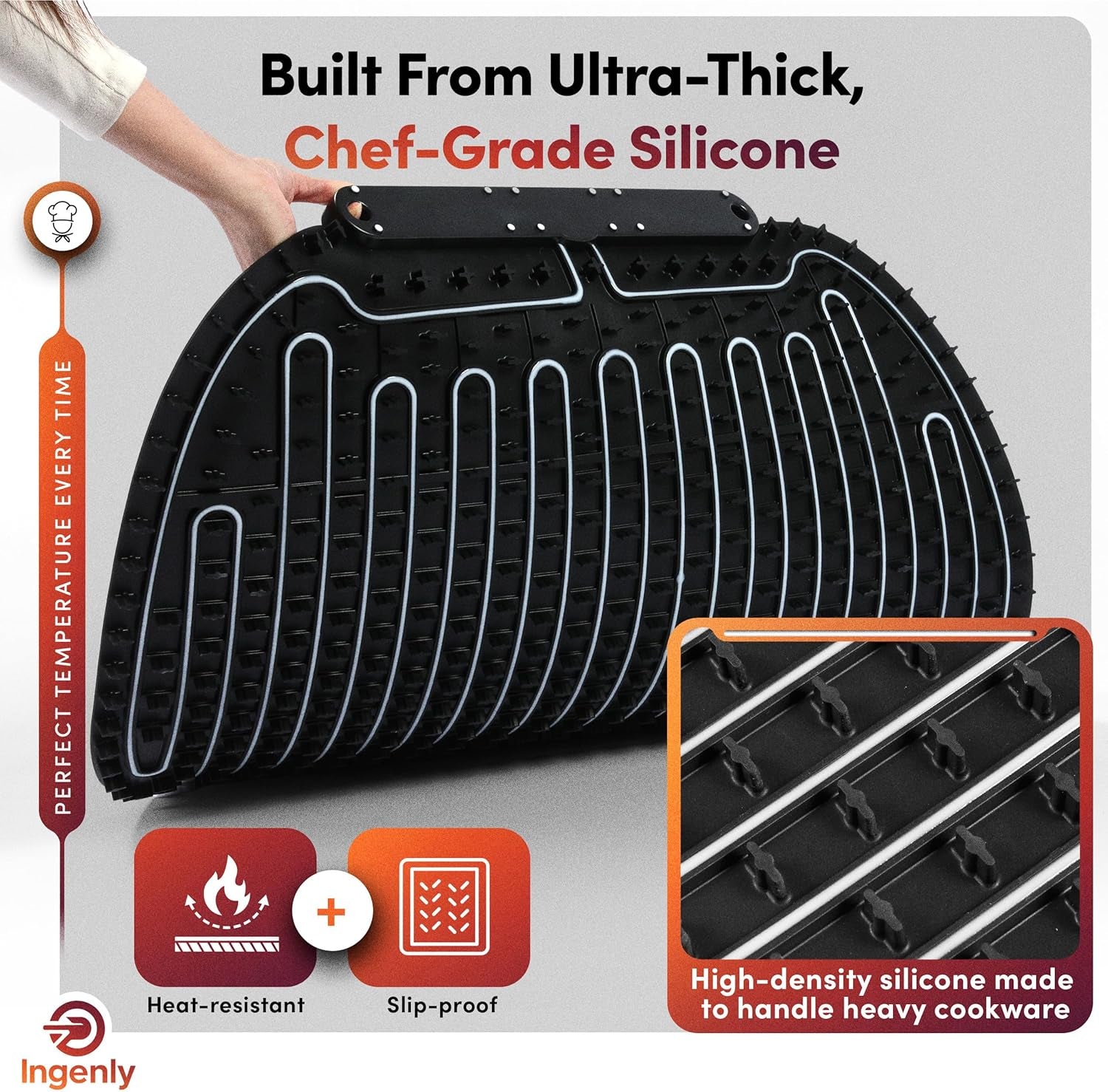 Round XXL Warming Mat for Food - Black Color Food Warming Mat - Perfect Food Warmers for Parties Buffet - Foldable Food Warmer to Keep Food Warm for Party, Catering, Buffet, Fiesta, Family Meal