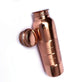 RATAN ENTERPRISES Pure Copper Silver Line Water Bottle with Lid 900 ML