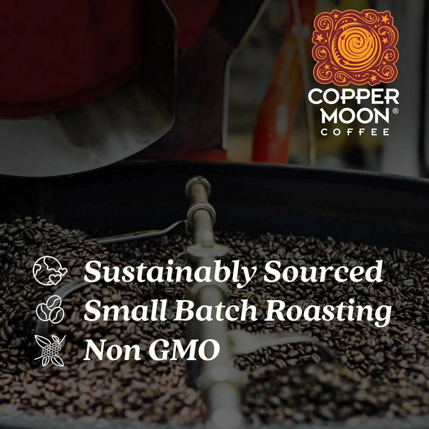 Copper Moon Variety Pack Coffee, Single Cup Pods, 20 Each: Donut Cafe, Breakfast Blend, Colombian, French Roast, 80 Ct