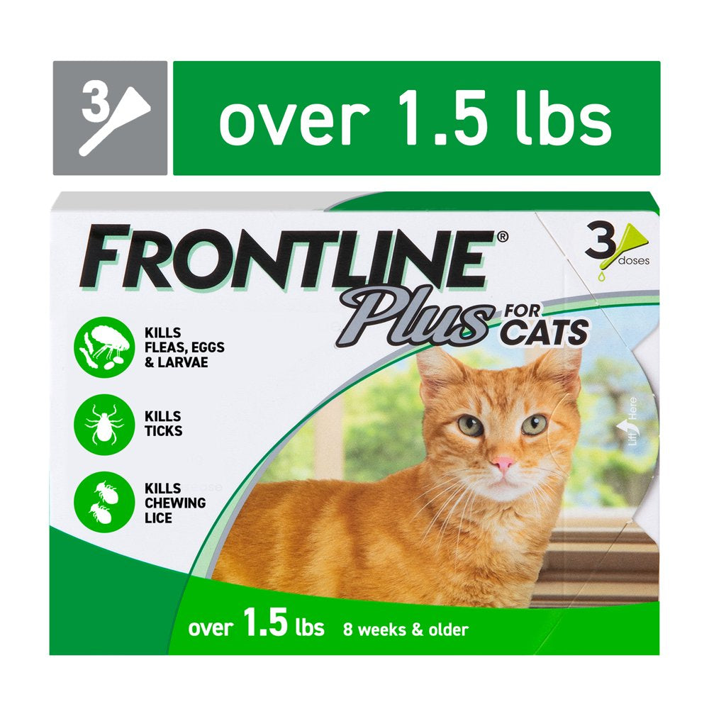 FRONTLINE® plus for Cats and Kittens Flea and Tick Treatment, 3 CT