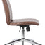 Boss Office Products Modern Vinyl Armless Hospitality Office Chair, Brown