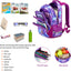 3Pcs Boys Dinosaur Backpack Set with Lunch Box Pencil Case, School Book Bag for Kids Elementary Preschool 1