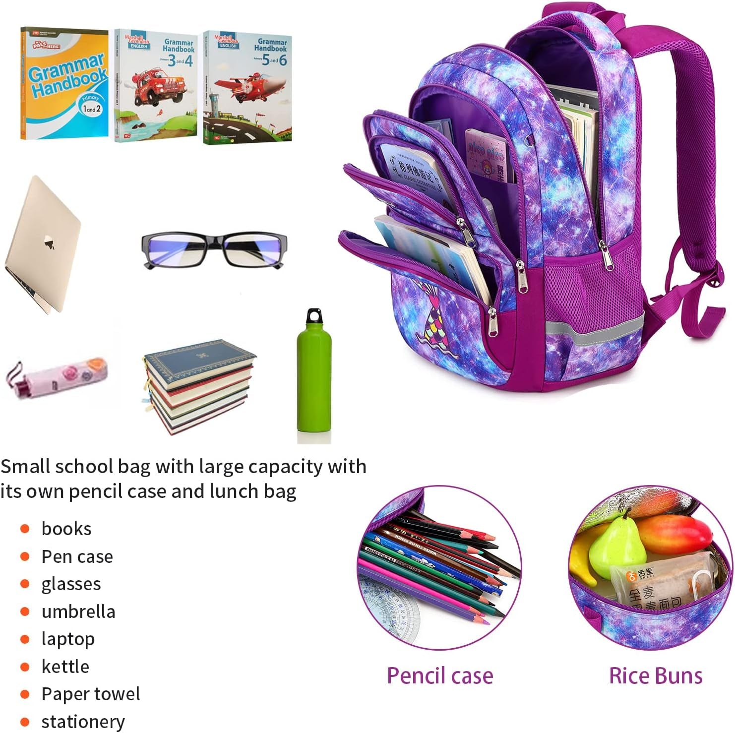 3Pcs Boys Dinosaur Backpack Set with Lunch Box Pencil Case, School Book Bag for Kids Elementary Preschool 1