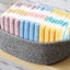 Jacquotha Cotton 12 Pack Striped Washcloths, 13 X 13 Inches, 3 Colors - Face and Body Cleansing Towels