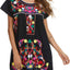 YZXDORWJ Women Mexican Embroidered Dress Short Sleeve