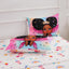 A Nice Night Black Girl Princess with Wings Comforter Set,Pink Gradient Glitter Rainbow Galaxy 6Pcs Kids Twin Size Bedding Set,Room Decor for Girls