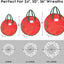 Wreath Storage Container, 2 Pack Christmas Wreath Storage Bag with Sturdy Handle, Two-Way Zipper,Durable Wreath Storage Organizer Box for Holiday Decoration (Red, 24"X8")
