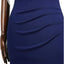Miusol Women'S Retro 1950S Style Half Collar Ruffle Cocktail Pencil Dress