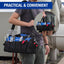 WORKPRO 18-Inch Close Top Wide Mouth Storage Tool Bag with Adjustable Shoulder Strap, Sturdy Bottom