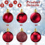 Hicarer 36 PC Christmas Ornaments, 1.57 Inch Shatterproof Burgundy Ball