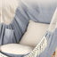 Chihee Hammock Chair Hanging Swing Max 500 Lbs 2 Cushions Included Metal Spreader Bar with Anti-Slip Grooves Portable Hanging Chair Side Pocket Large Macrame Bohemian Chair Indoor Outdoor