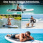 Serenelife 10'6" Inflatable Stand up Paddle Board with Premium SUP Accessories - Wide Stable Design with Non-Slip EVA Deck Pad, for Youth and Adults, 350 Lbs. Capacity