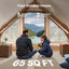 Inflatable Tents for Camp Easy Setup Blow up Tent with Hand Pump 300D Oxford Tent with Stove Jack Storage Bag Included