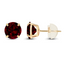 2.00 CTW Natural Red Garnet Stud Earrings in 14K Yellow Gold - Handcrafted USA