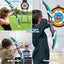 LED Bow and Arrow for Kids Light up Archery Toy Set with 10 Suction Cup Arrows 3 Target & Quiver Indoor Outdoor Garden Toys for Boys and Girls Blue
