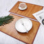 Bamboo Placemats Set of 4, Heat Resistant Place Mats for Dining Table, Durable Bamboo Table Mats, Stain Resistant & Easy Clean Placemats for Kitchen, Indoor/Outdoor Use 11.5 X 17.5 Inch