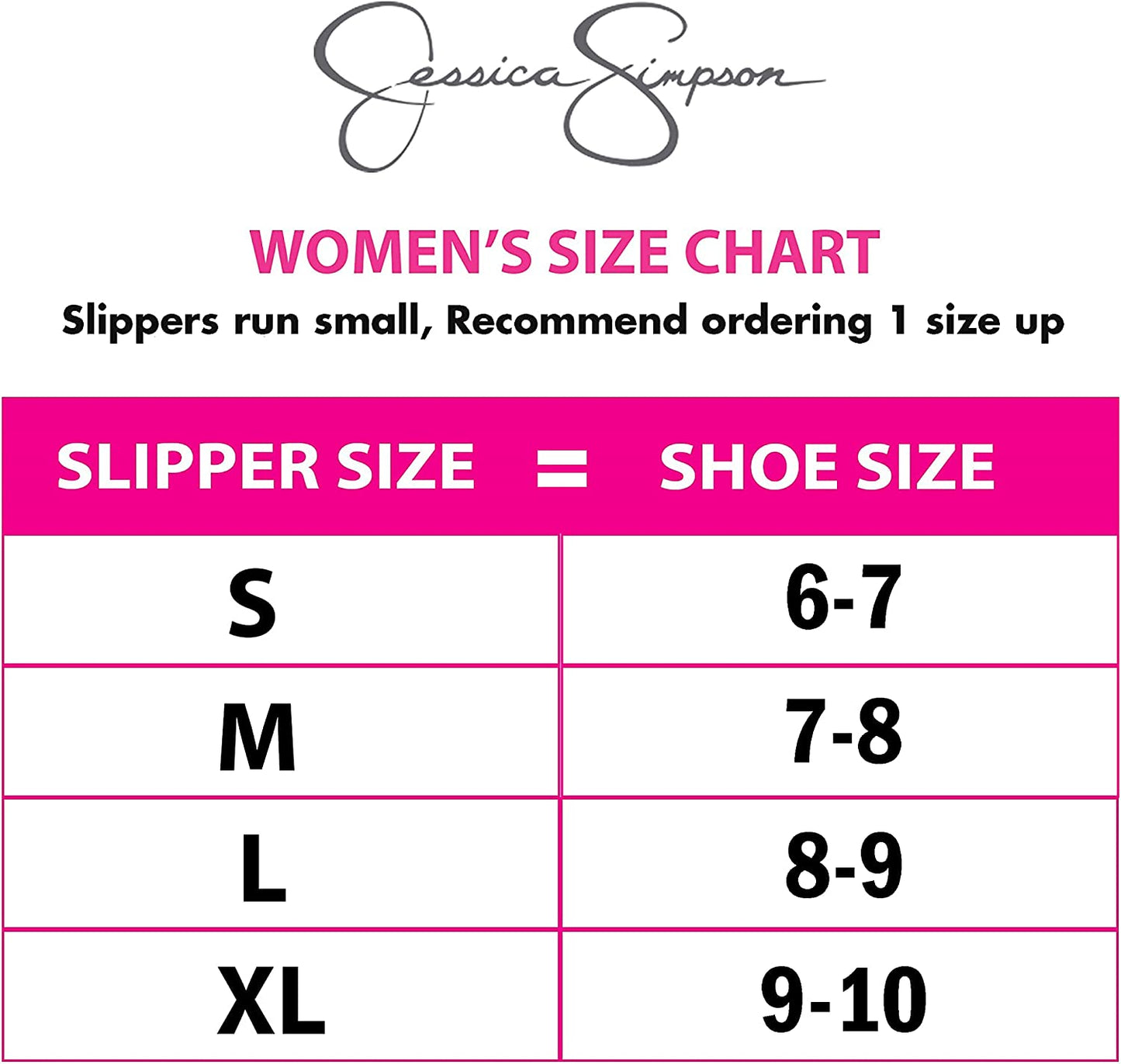 Jessica Simpson Womens Comfy Faux Fur House Slipper Scuff Memory Foam Slip on Anti-Skid Soleslipper