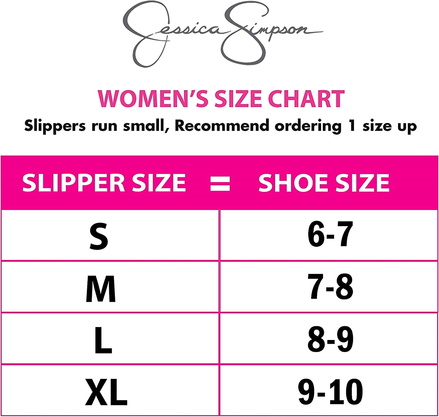 Jessica Simpson Womens Comfy Faux Fur House Slipper Scuff Memory Foam Slip on Anti-Skid Soleslipper