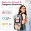 DAKIMOE Clear Backpack for School Stadium Bookbag Transparent Book Bag Large 17''