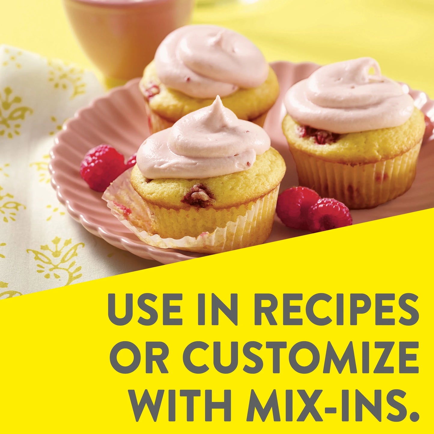 (6 Pack) Krusteaz Meyer Lemon Pound Cake Mix, Pound Cake Baking Mix with Lemon Flavored Glaze, 16.5 Oz Box​