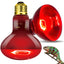 ECOSUB Reptile Heat Lamp 100W, 2Pcs E26 Basking Spot Light, Infrared Heat Lamp, Red