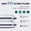 Meoflaw Pillows for Sleeping (4-Pack), Luxury Hotel Pillows Queen Size Set of 4,Bed Pillows for Side and Back Sleeper (Queen)
