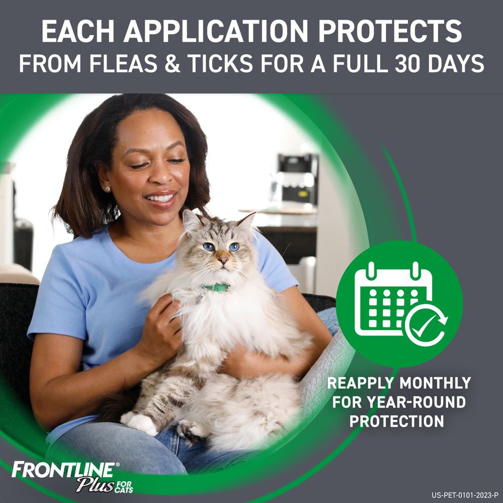 FRONTLINE® plus for Cats and Kittens Flea and Tick Treatment, 3 CT