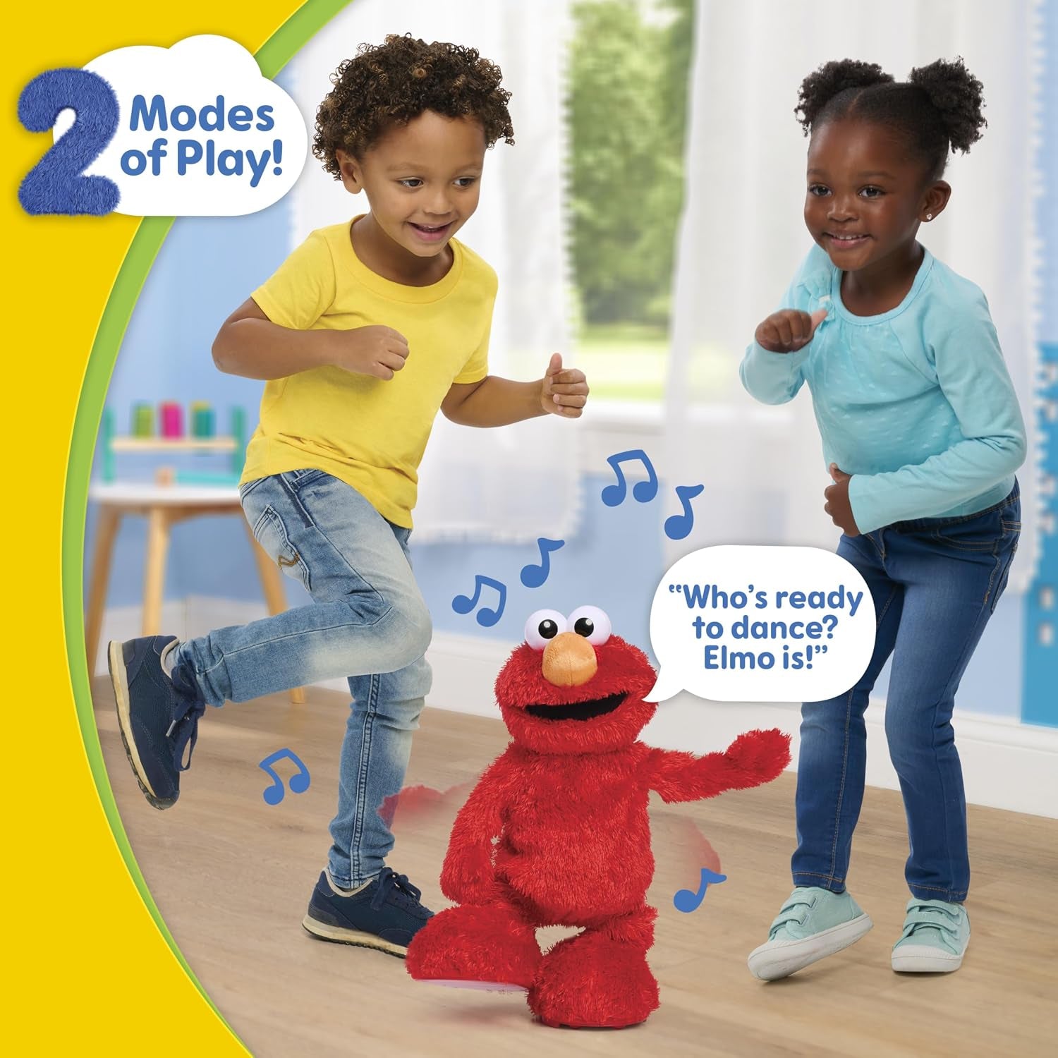 Sesame Street Hokey Pokey Elmo 14” Interactive Plush Toy | Sings, Dances & Plays Music, Bilingual Stuffed Animal, Pretend Play, Soft & Huggable, for Girls and Boys, Ages 18 Months+