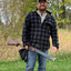 Venado Mens Plaid Shirts for Men - Heavyweight Buffalo Plaid Fleece Shirt - Soft