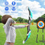 LED Bow and Arrow for Kids Light up Archery Toy Set with 10 Suction Cup Arrows 3 Target & Quiver Indoor Outdoor Garden Toys for Boys and Girls Blue