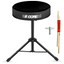 5Core Drum Throne Adjustable Guitar Stool Padded Drummer Seat for Adults & Kids