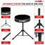 5Core Drum Throne Adjustable Guitar Stool Padded Drummer Seat for Adults & Kids