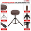 5Core Drum Throne Adjustable Guitar Stool Padded Drummer Seat for Adults & Kids