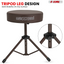 5Core Drum Throne Adjustable Guitar Stool Padded Drummer Seat for Adults & Kids