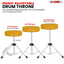 5Core Drum Throne Adjustable Guitar Stool Padded Drummer Seat for Adults & Kids