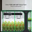 2-In-1 9 Ft. X 4 Ft. Mylar Reflective Grow Tent for Indoor Hydroponic Growing System