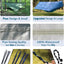 Sunyear Camping Hammock, Portable Single & Double Hammock with Net, 2 Person Hammock Tent with 2 * 10Ft Straps, Best for Outdoor Hiking Survival Travel