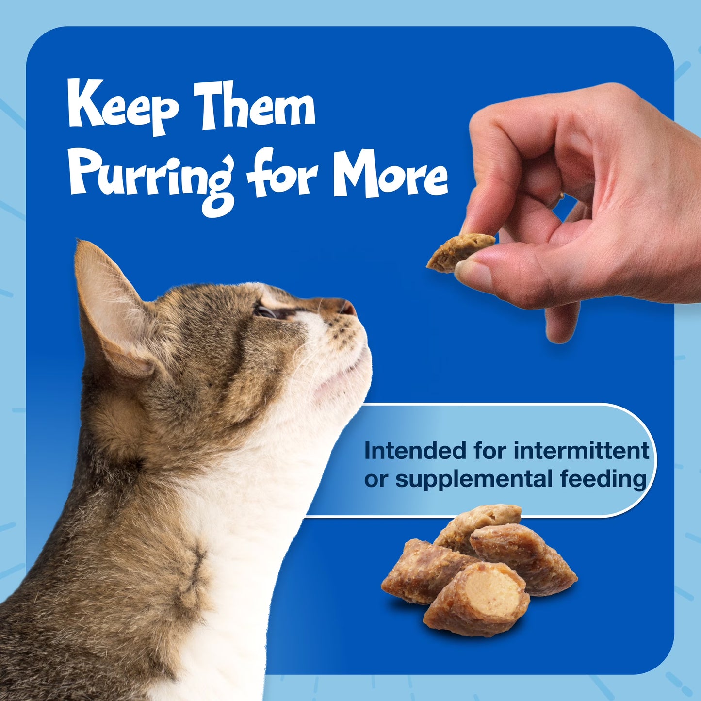Blue Buffalo Bursts Crunchy & Creamy Cat Treats, Great for Training Chicken, 2-Oz Bag