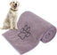 Kinhwa Dog Towel Super Absorbent Pet Bath Towel Microfiber Dog Drying Towel for Small, Medium, Large Dogs and Cats 30Inch X 50Inch Purple