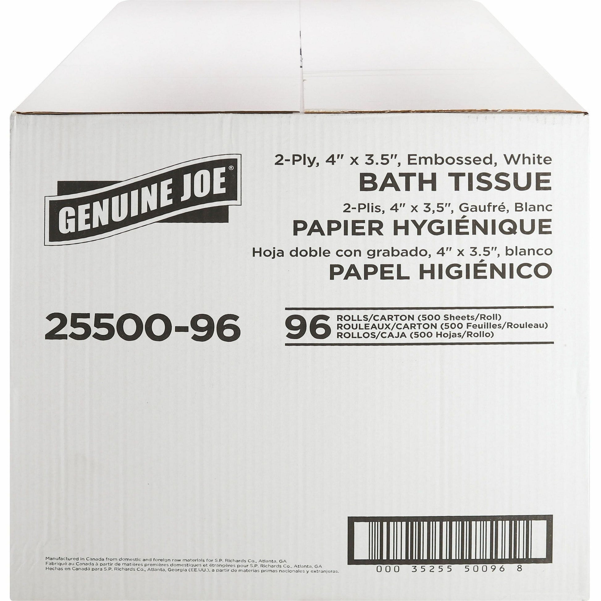 Genuine Joe 2-Ply Standard Bath Tissue Rolls