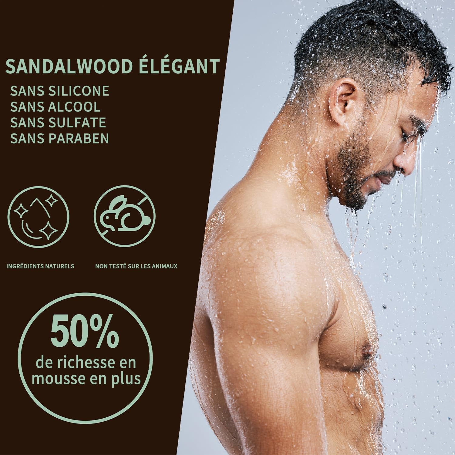 Body & Earth, Father’S Day Gifts, Birthday, Christmas Gifts for Boyfriend Husband, Gift for Men, 3PC Mens Gift Baskets, Mens Hygiene Kit, with Sandalwood Body Wash, Body Lotion and Shampoo