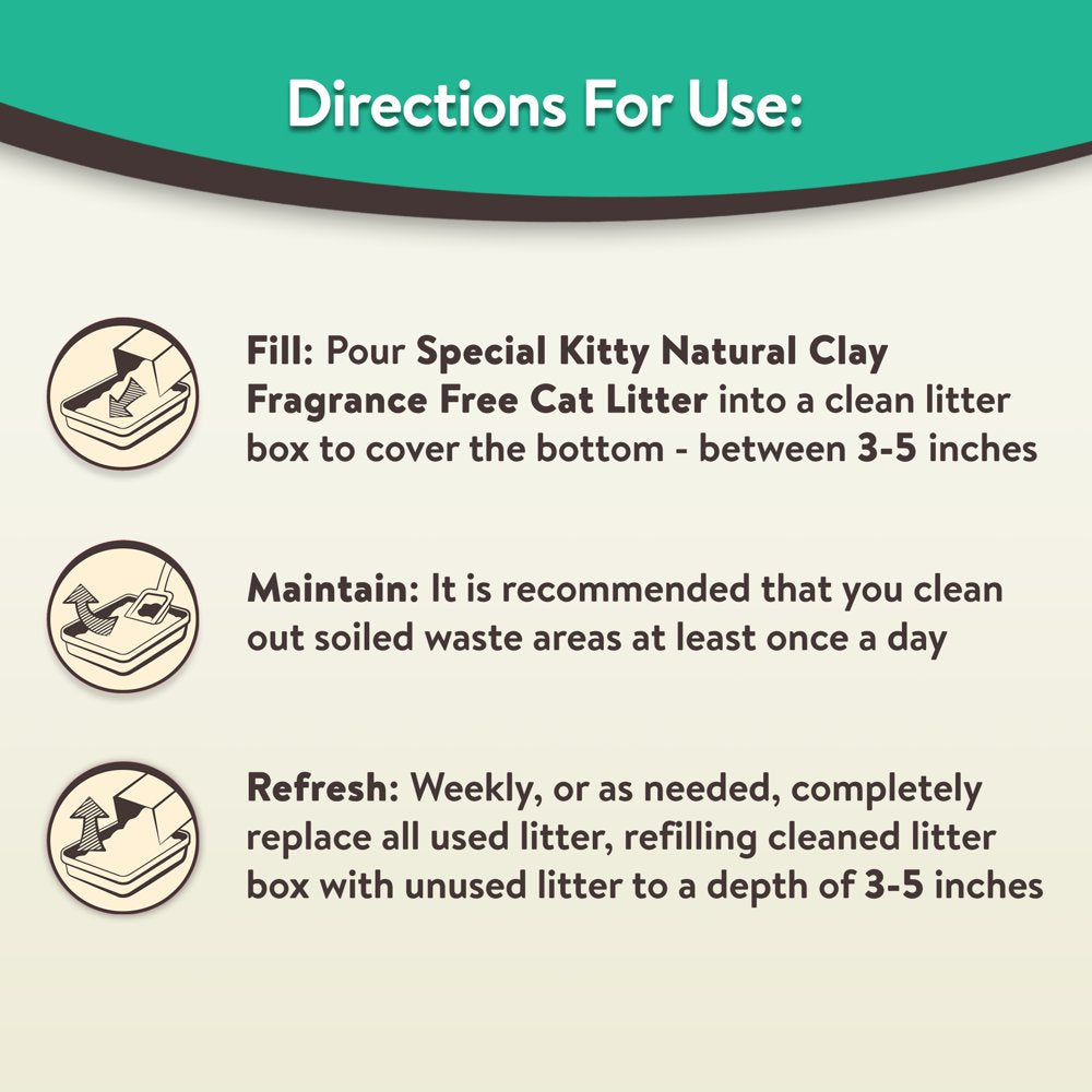 Special Kitty Odor Control Tight Clumping Cat Litter, Fresh Scent, 40 Lb